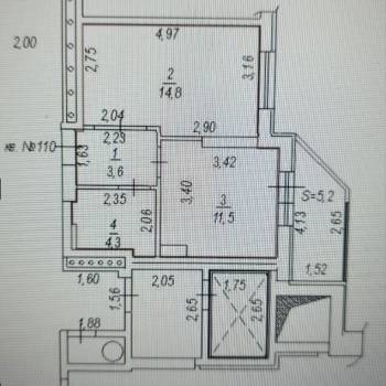 Продается 1-комнатная квартира, 34,2 м²