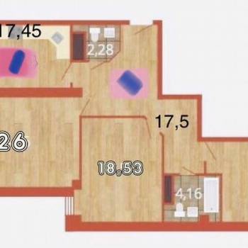 Продается 3-х комнатная квартира, 112 м²