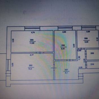 Сдается Многокомнатная квартира, 55 м²