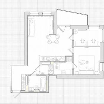 Продается 2-х комнатная квартира, 60 м²