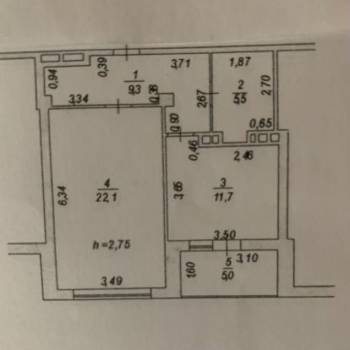 Продается 1-комнатная квартира, 50 м²