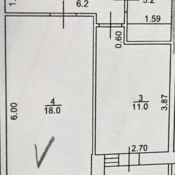 Продается 1-комнатная квартира, 38,4 м²
