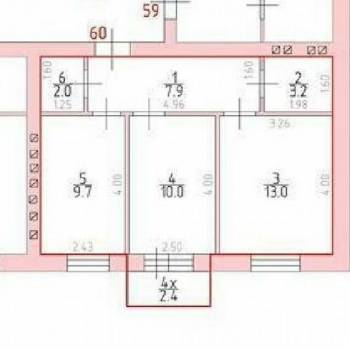 Сдается 2-х комнатная квартира, 48 м²