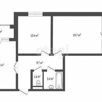 Продается 2-х комнатная квартира, 68 м²