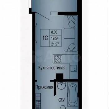 Продается 1-комнатная квартира, 24,5 м²