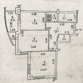 Продается 2-х комнатная квартира, 74 м²