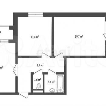 Продается 2-х комнатная квартира, 68 м²
