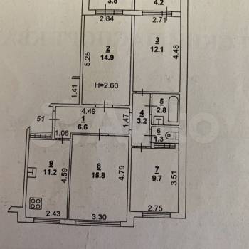 Продается Многокомнатная квартира, 86 м²