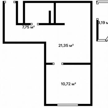 Сдается 1-комнатная квартира, 36,5 м²