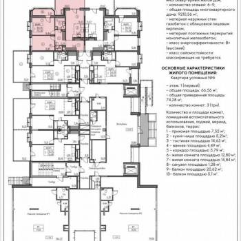 Продается 3-х комнатная квартира, 77 м²