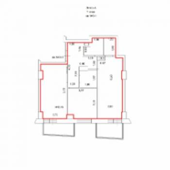 Продается 3-х комнатная квартира, 57,4 м²