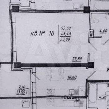 Продается 1-комнатная квартира, 50 м²