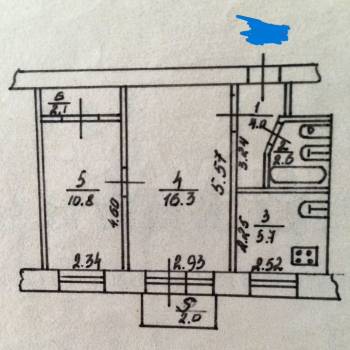 Продается 2-х комнатная квартира, 43 м²