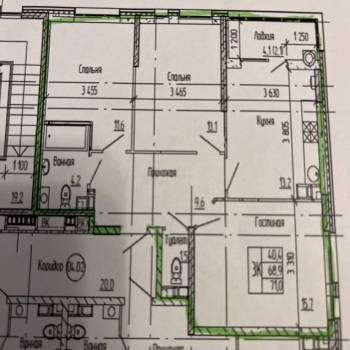 Продается 3-х комнатная квартира, 71,5 м²