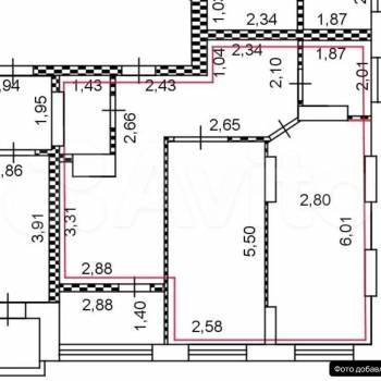 Продается 2-х комнатная квартира, 57,1 м²