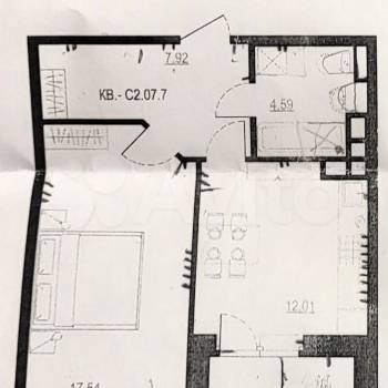 Сдается 1-комнатная квартира, 45 м²