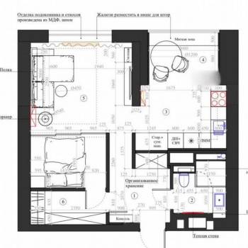 Продается 1-комнатная квартира, 49 м²