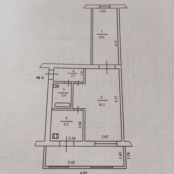 Продается 2-х комнатная квартира, 37 м²