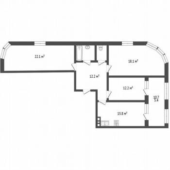 Продается 3-х комнатная квартира, 91,9 м²