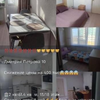 Продается 2-х комнатная квартира, 0 м²