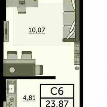 Продается 1-комнатная квартира, 24 м²