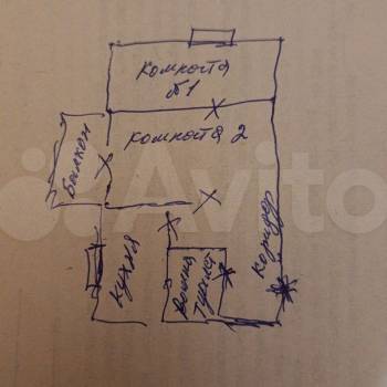 Сдается 2-х комнатная квартира, 44 м²