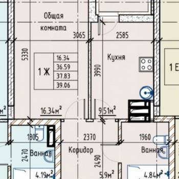 Сдается 1-комнатная квартира, 38 м²