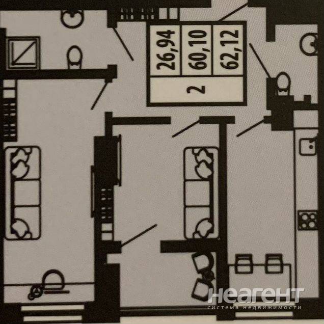 Продаю 2-х комн. квартиру, Железнодорожный (ул. Привокзальная)