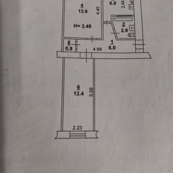 Продается 2-х комнатная квартира, 45 м²