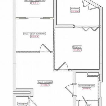 Продается 1-комнатная квартира, 41 м²