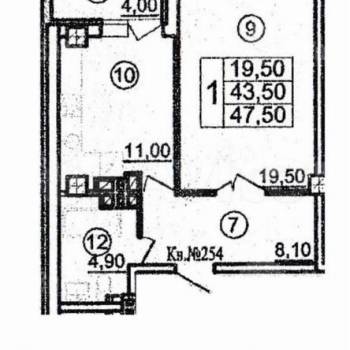 Сдается 1-комнатная квартира, 47,5 м²