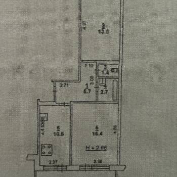 Продается 2-х комнатная квартира, 50,2 м²