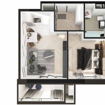 Продается 1-комнатная квартира, 40,5 м²