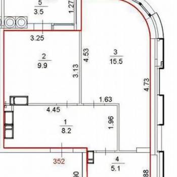 Продается 1-комнатная квартира, 38,7 м²