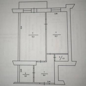 Сдается 1-комнатная квартира, 43 м²