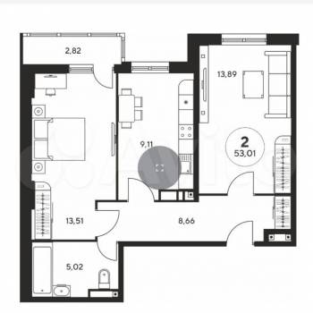 Сдается Многокомнатная квартира, 49 м²
