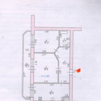 Продается 2-х комнатная квартира, 88 м²