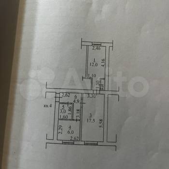 Продается 2-х комнатная квартира, 43,8 м²