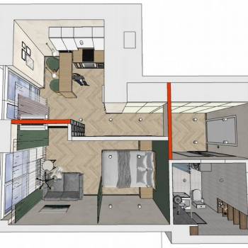 Сдается 1-комнатная квартира, 40 м²
