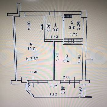 Продается 1-комнатная квартира, 40 м²