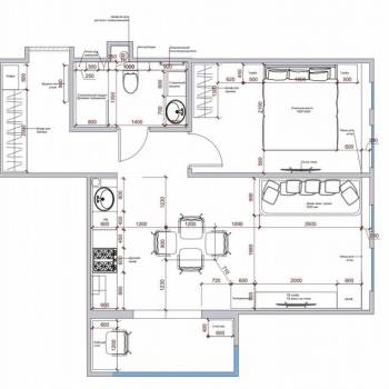 Продается 1-комнатная квартира, 46 м²