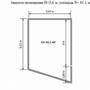 Сдается Нежилое помещение, 41 м²