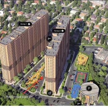 Продается 1-комнатная квартира, 36,2 м²
