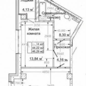Продается 1-комнатная квартира, 48 м²