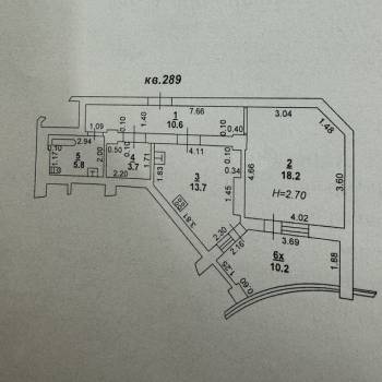 Продается 1-комнатная квартира, 59 м²