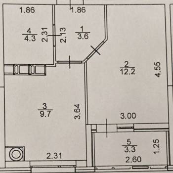 Продается 1-комнатная квартира, 29,8 м²
