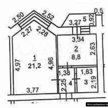 Продается 1-комнатная квартира, 42 м²