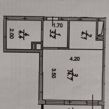 Продается 1-комнатная квартира, 26,4 м²