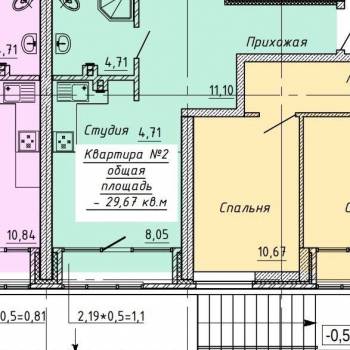Продается 1-комнатная квартира, 29,4 м²