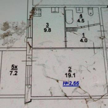 Продается 1-комнатная квартира, 41 м²
